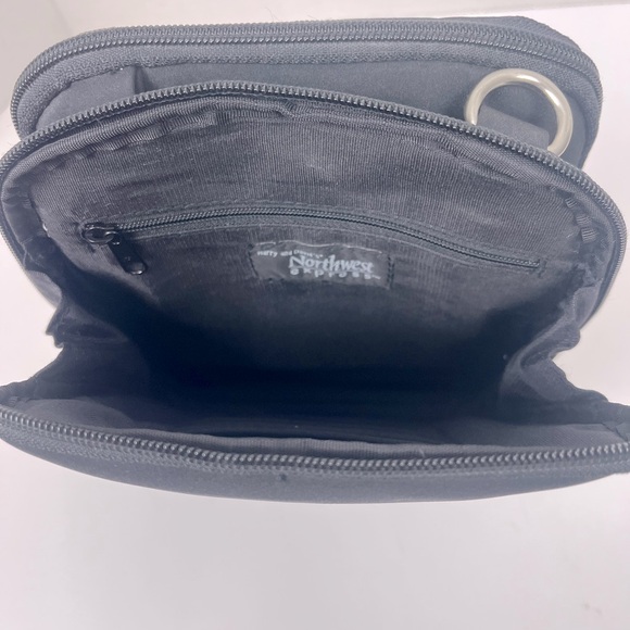 Harry and David's Northwest Express Black Canvas Cross Body Bag - Picture 12 of 16